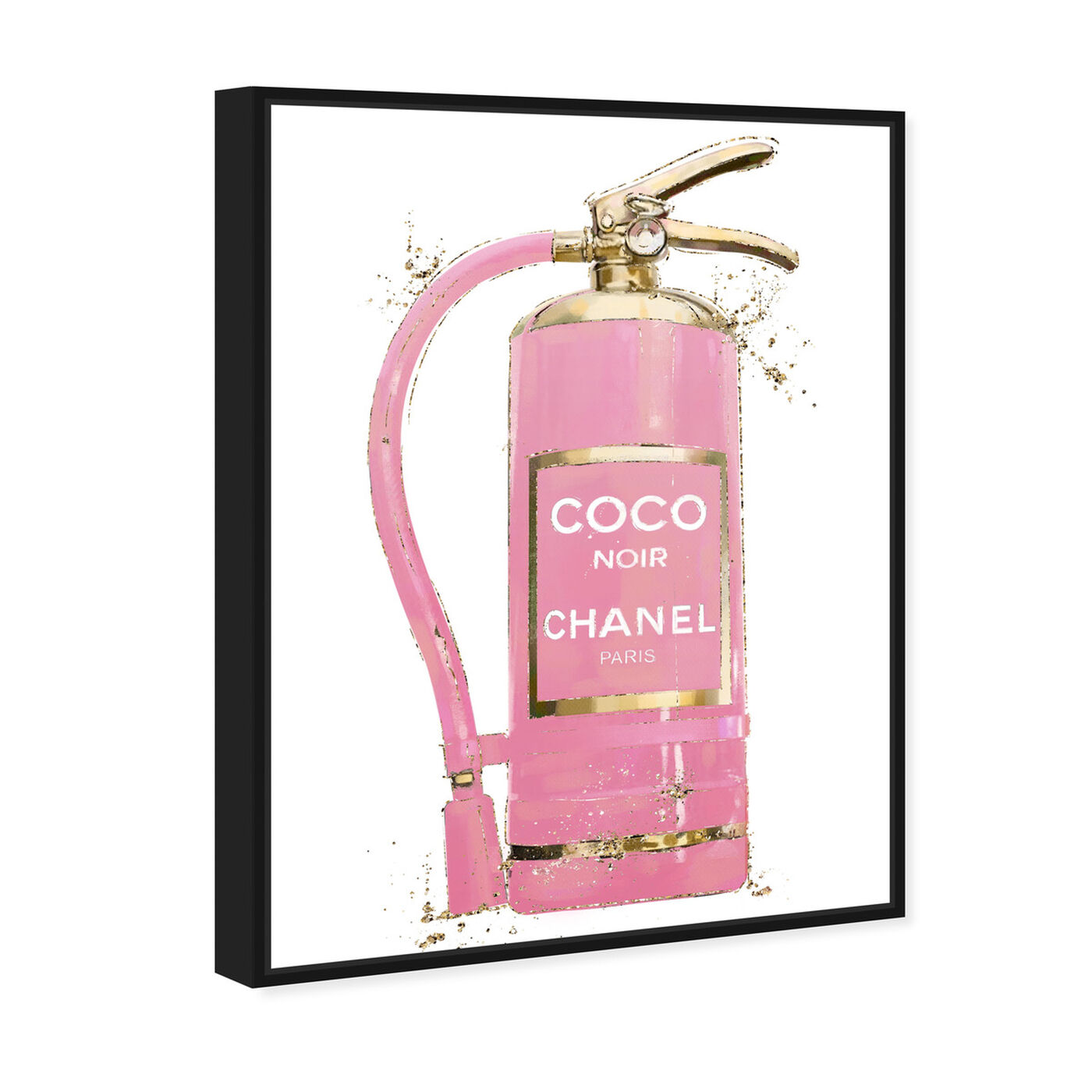 Angled view of Fashion Extinguisher Pink featuring fashion and glam and fashion art.