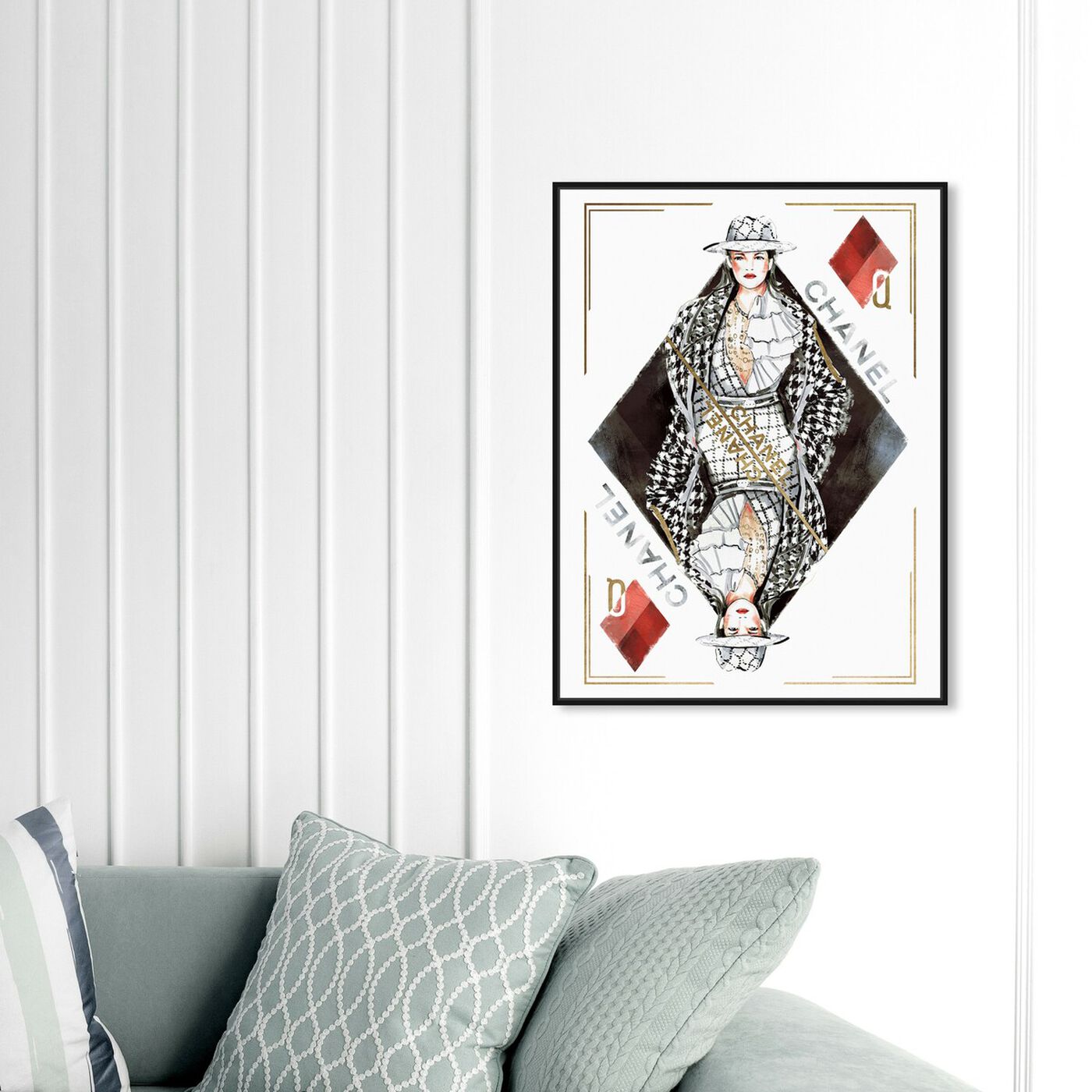Hanging view of Queen of Diamonds Classic featuring fashion and glam and outfits art.