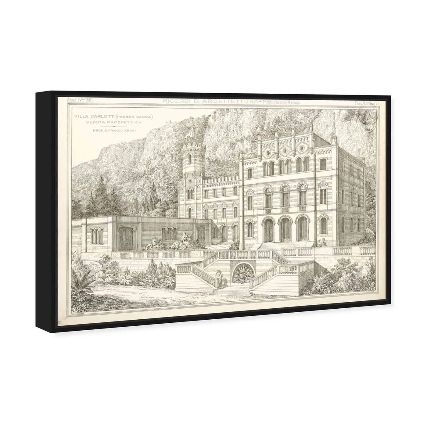 Angled view of Villa Carlotti - The Art Cabinet featuring architecture and buildings and european buildings art.
