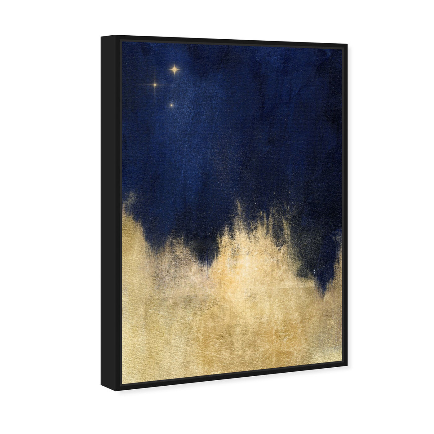 Angled view of Stars at Midnight featuring abstract and paint art.