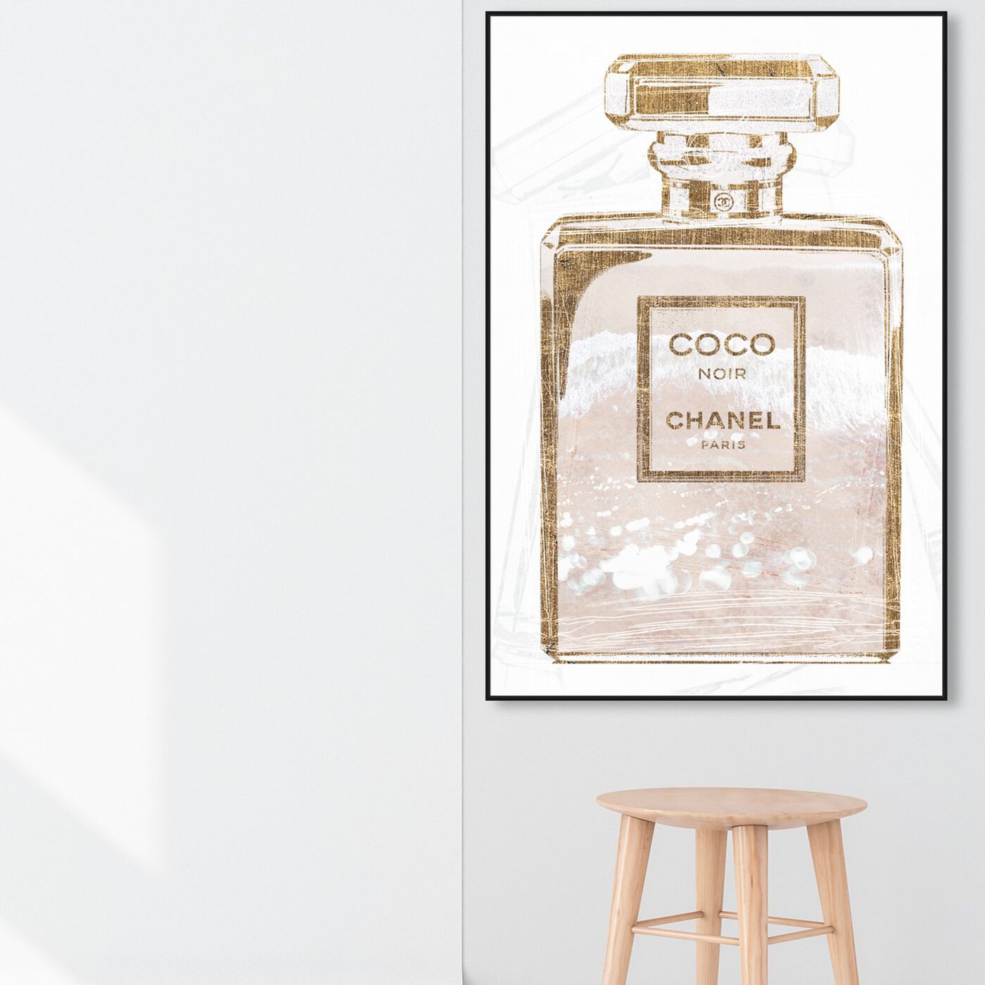 Hanging view of Coco Water Love Shell featuring fashion and glam and perfumes art.