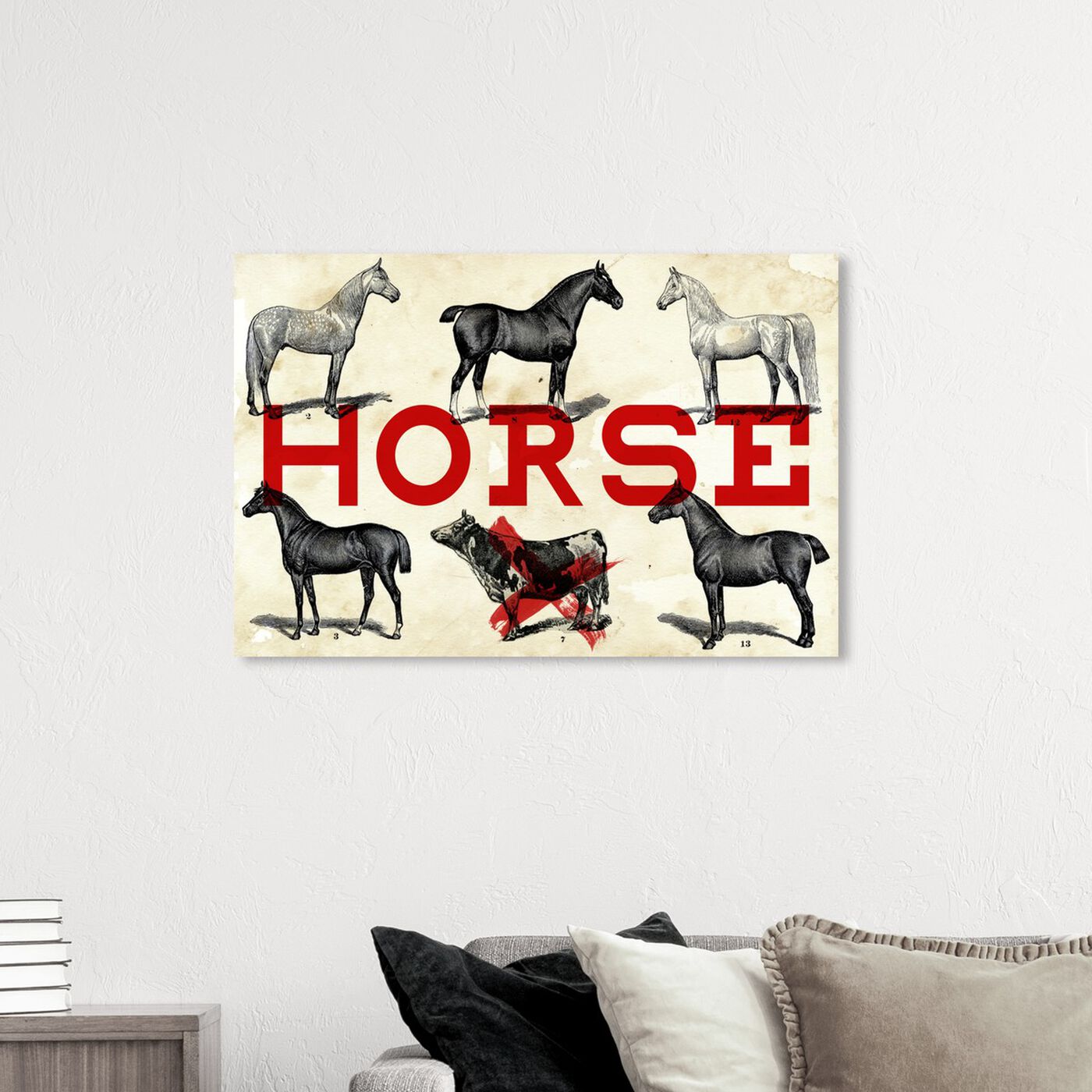 Hanging view of Horse featuring animals and farm animals art.