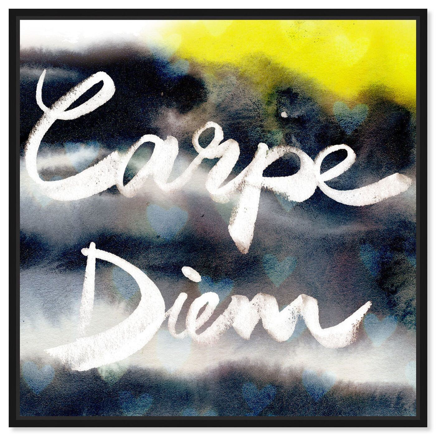 Front view of Carpe Diem Neon featuring typography and quotes and quotes and sayings art.