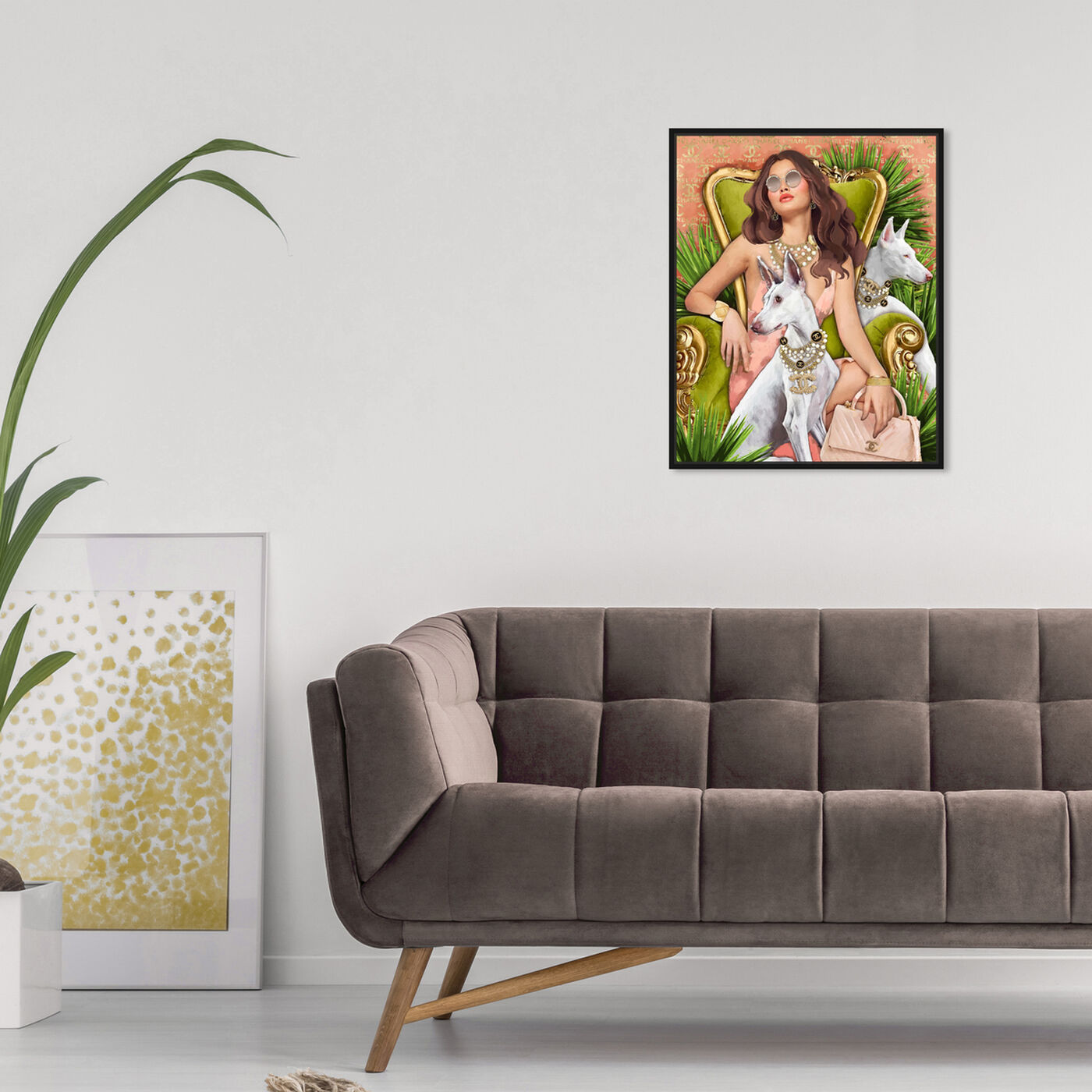 Hanging view of I am Golden featuring fashion and glam and portraits art.