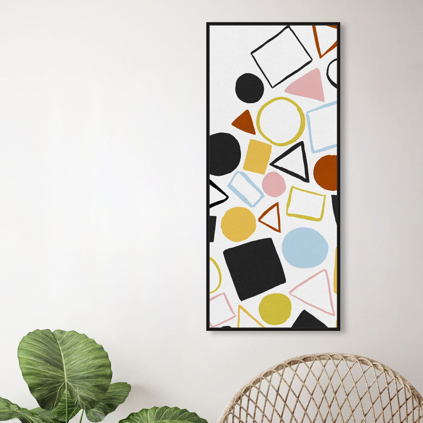 Hanging view of Geometric Game Colorful featuring abstract and geometric art.