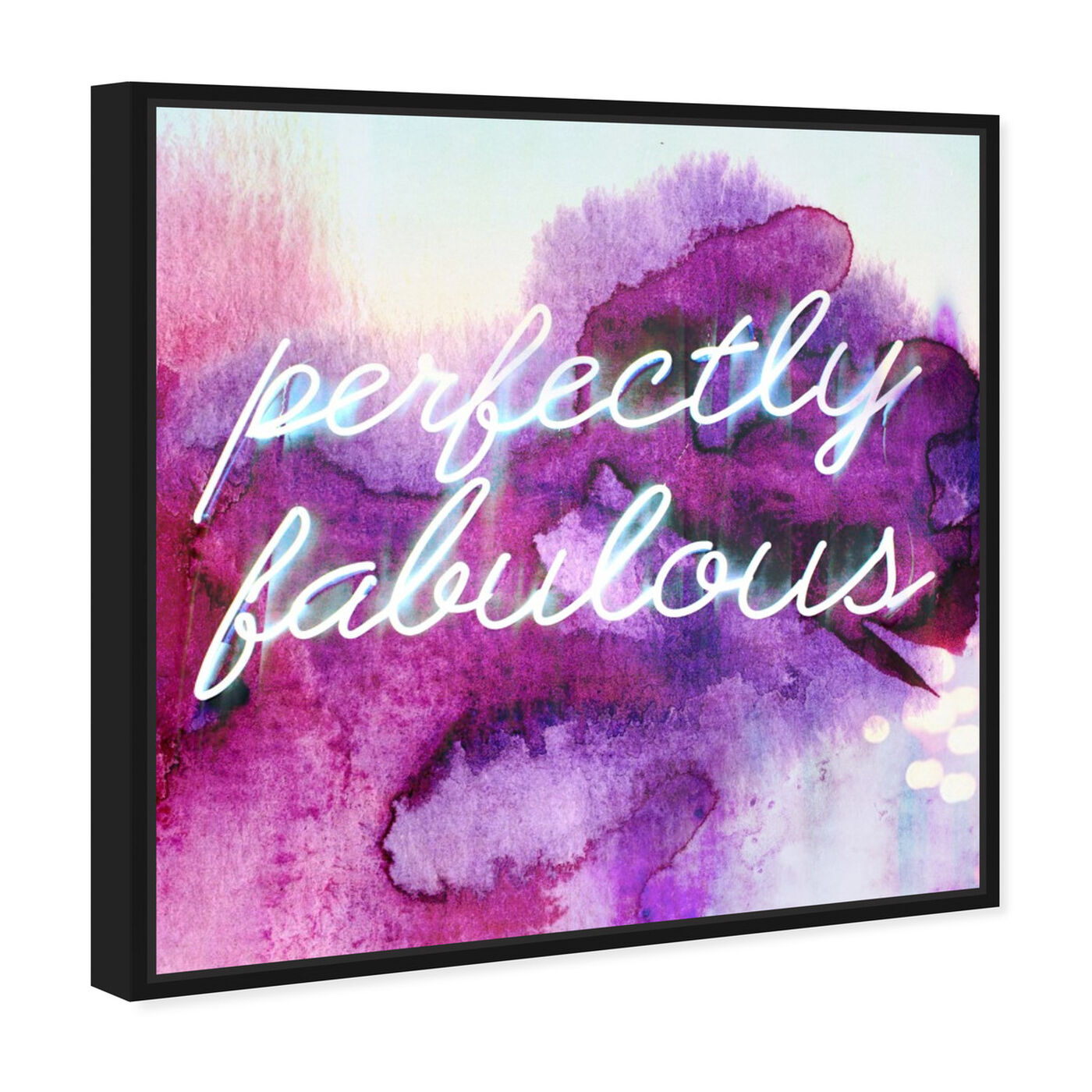 Angled view of Perfectly Fabulous featuring typography and quotes and beauty quotes and sayings art.