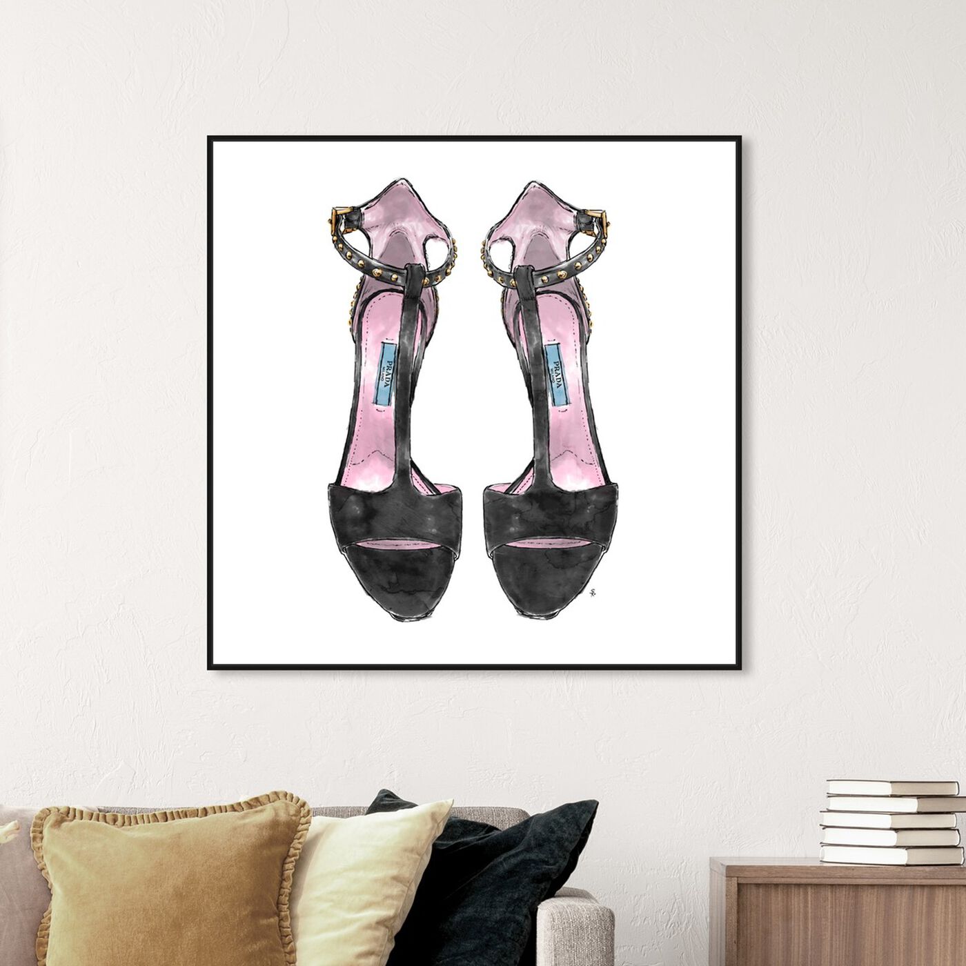 Hanging view of Sandals Suit Me featuring fashion and glam and shoes art.