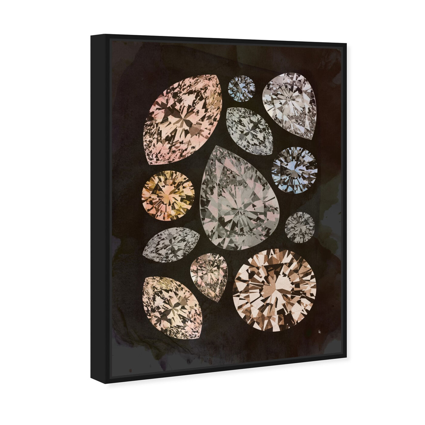 Angled view of Autumn Stones featuring abstract and crystals art.