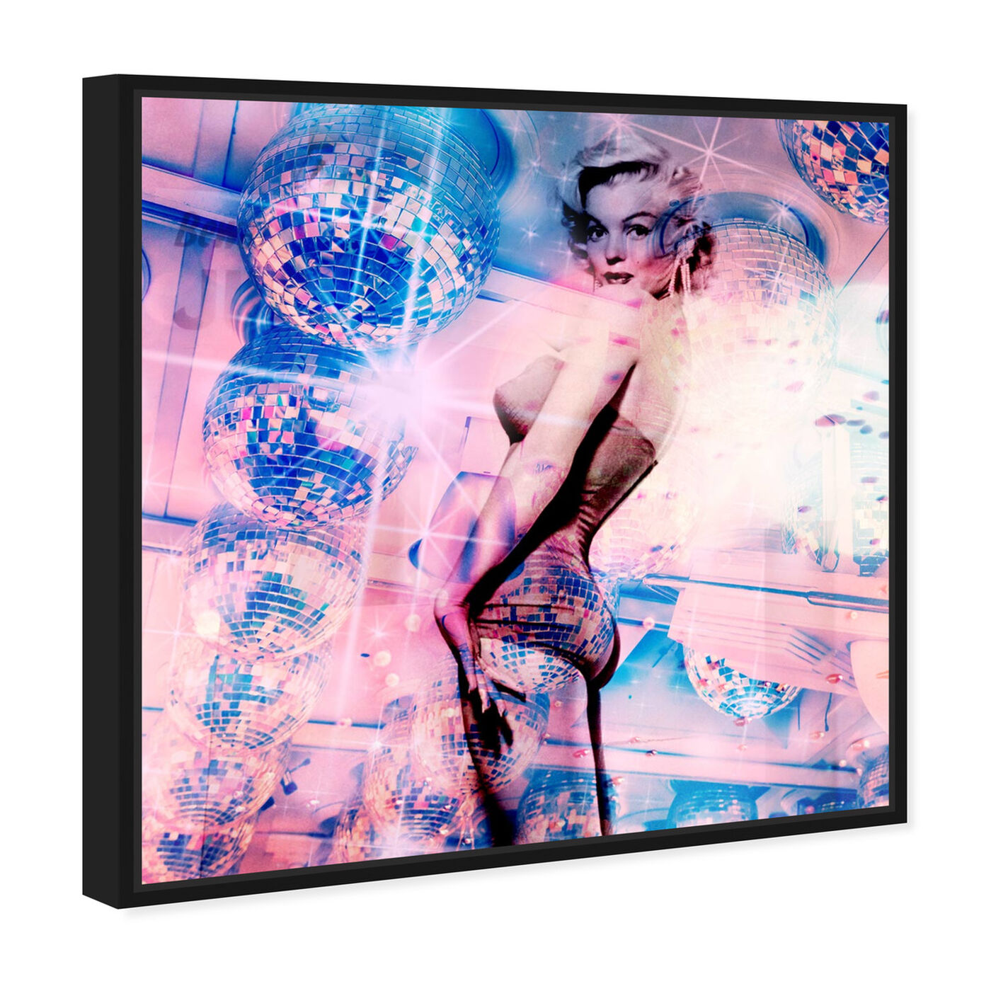 Angled view of Disco M featuring people and portraits and celebrities art.