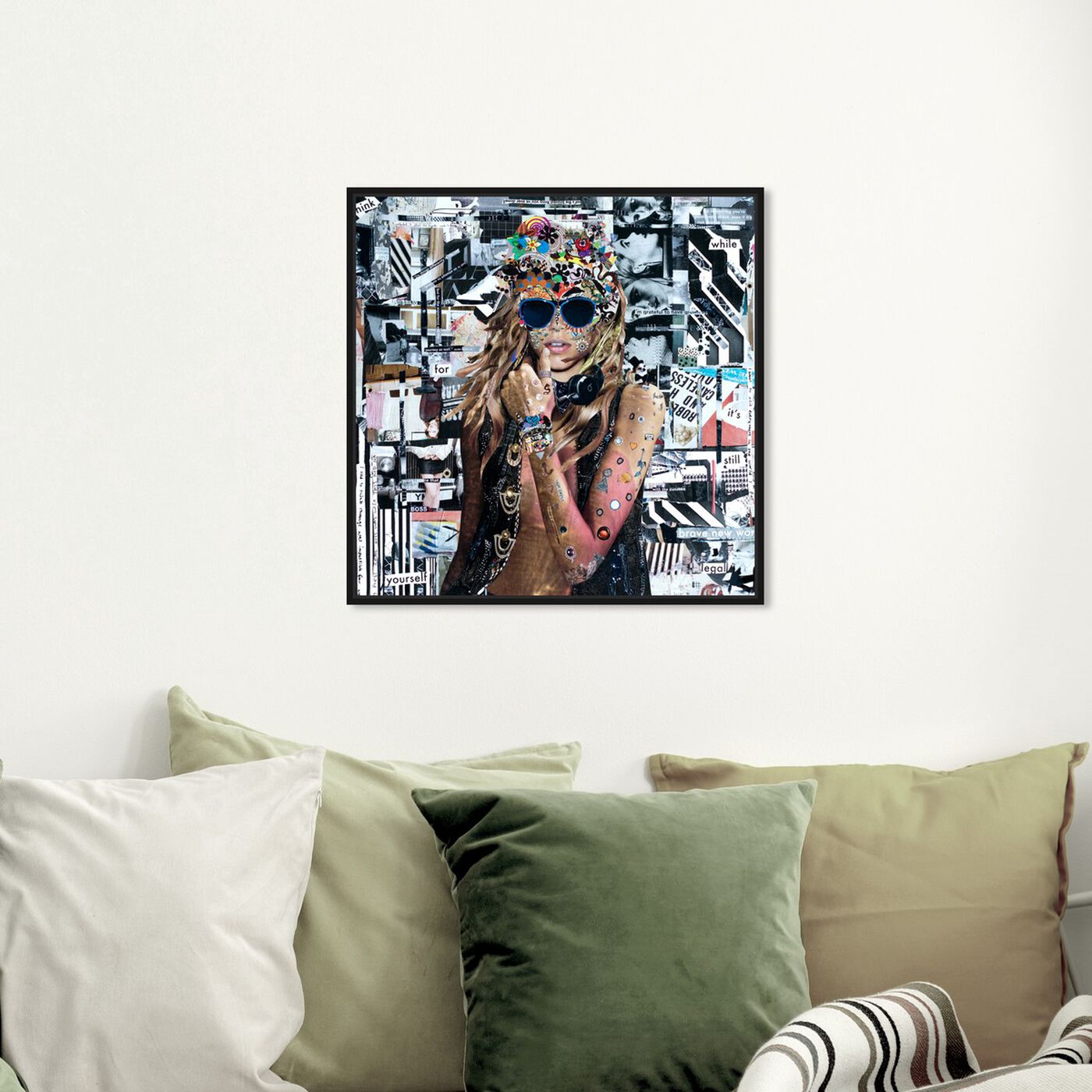 Hanging view of Katy Hirschfeld - BraveNewWorld featuring fashion and glam and portraits art.