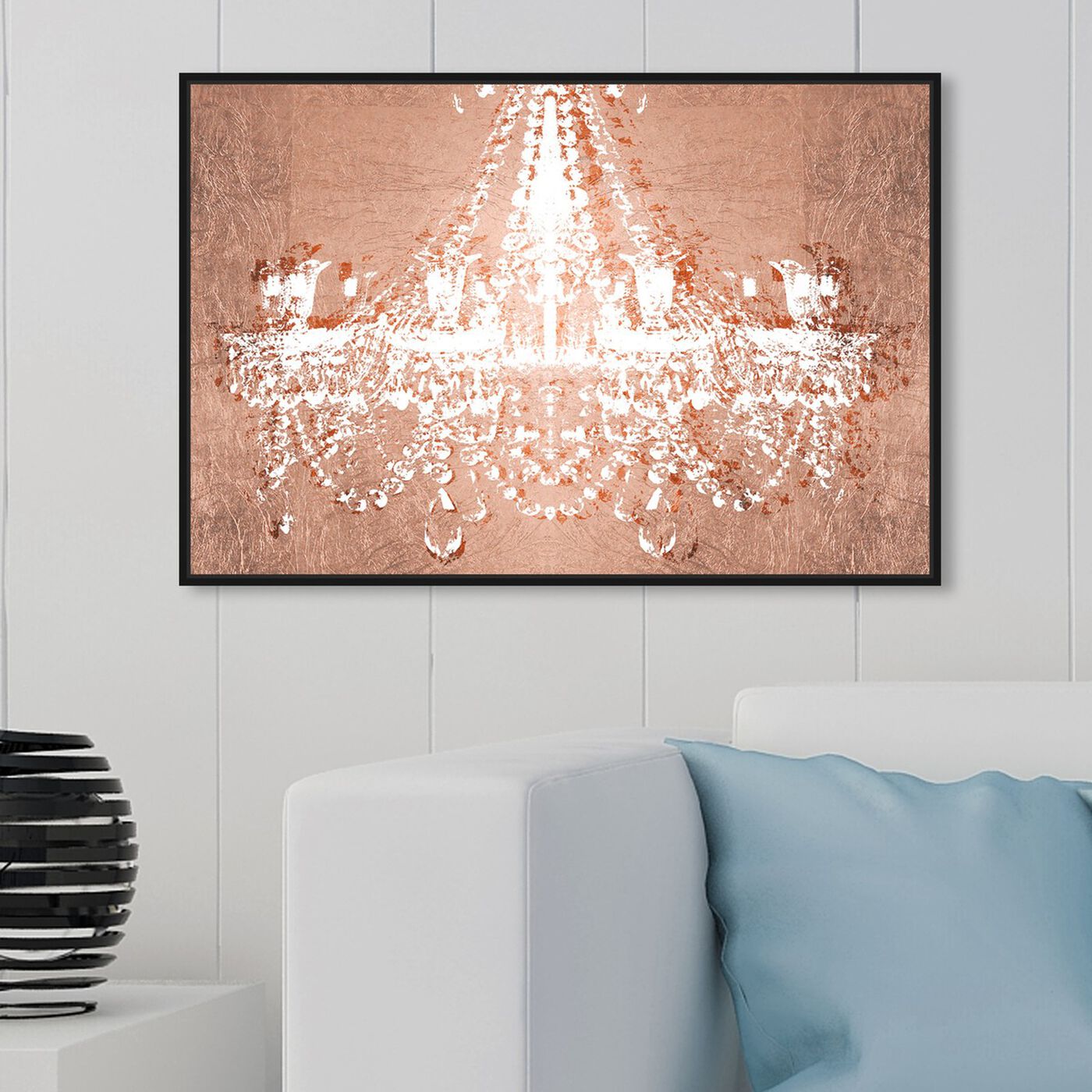 Hanging view of Dramatic Entrance Rose featuring fashion and glam and chandeliers art.