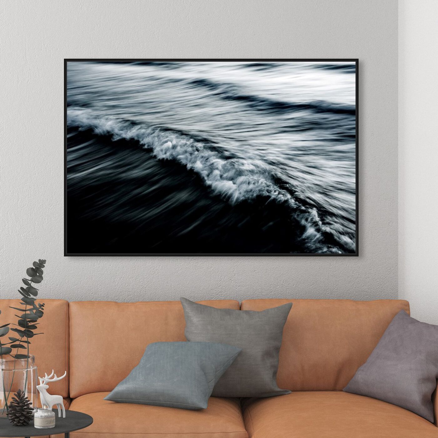 Hanging view of Waves featuring nautical and coastal and coastal art.