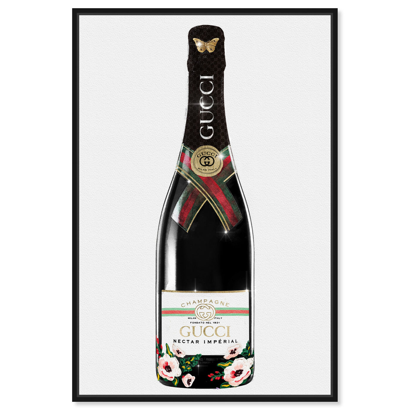 Front view of Italian Mod Champagne featuring fashion and glam and lifestyle art.