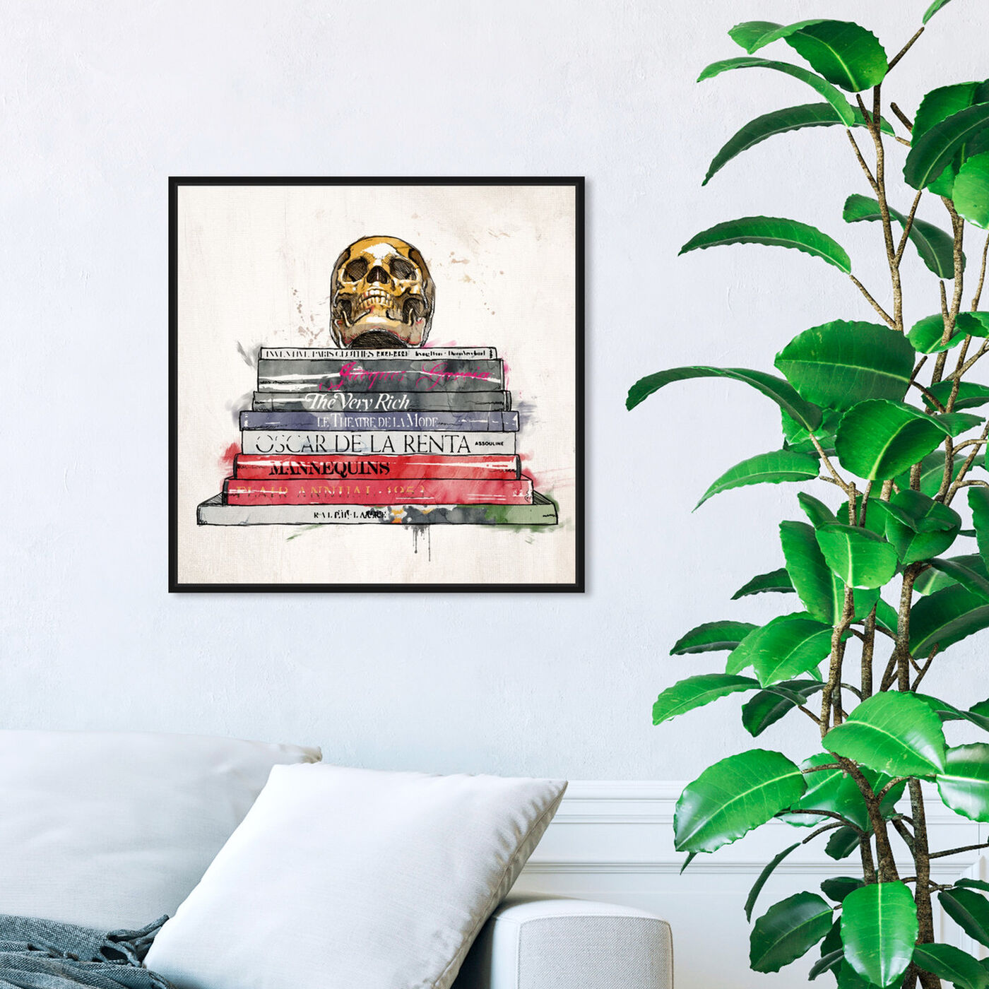 Hanging view of The Very Rich  II featuring fashion and glam and books art.