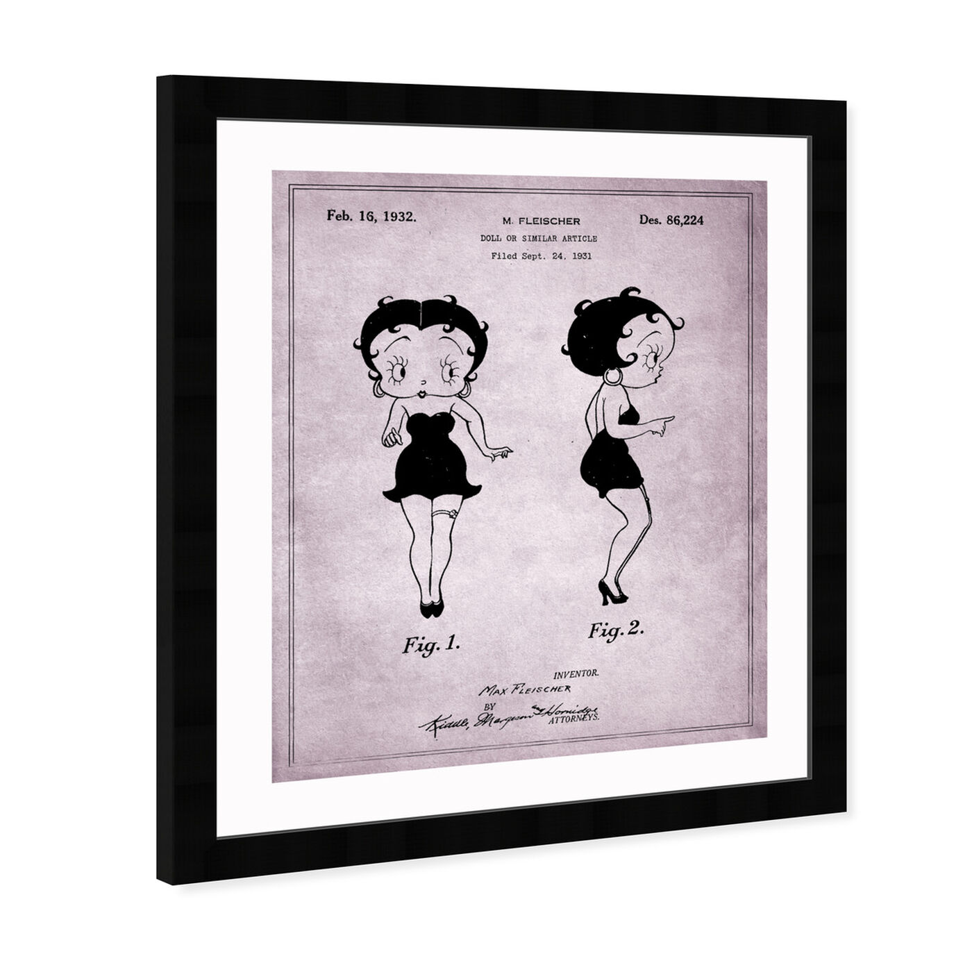 Angled view of Betty Boop, 1932 featuring movies and tv and animation movies art.