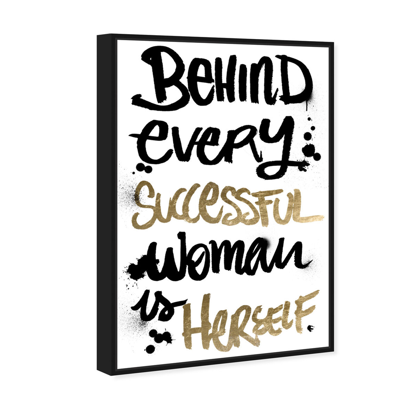 Angled view of Successful Woman featuring typography and quotes and empowered women quotes and sayings art.
