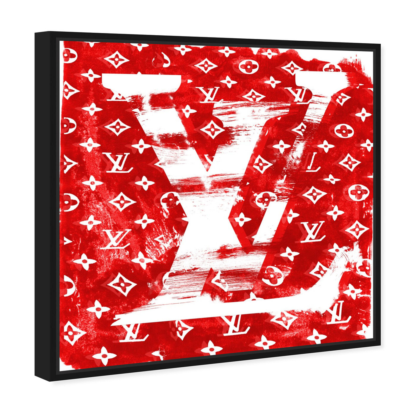 Angled view of Red Tag featuring fashion and glam and road signs art.
