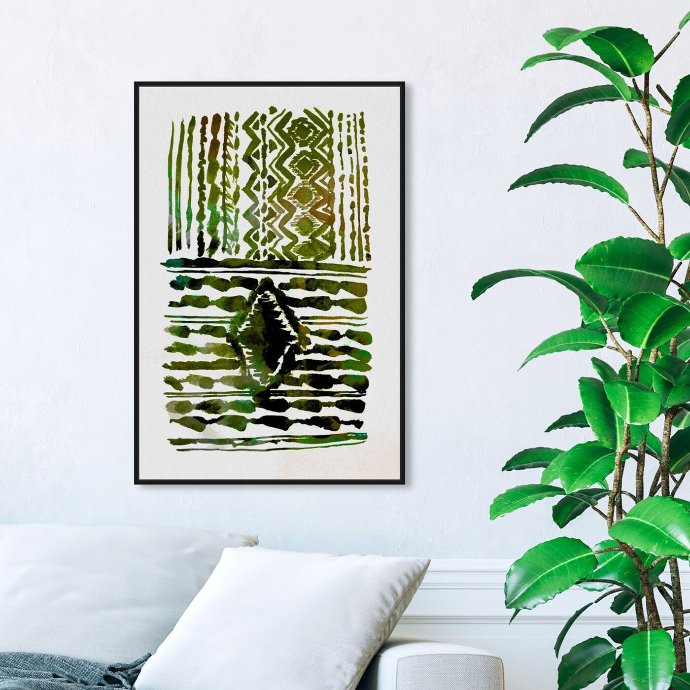 Hanging view of Sprout Plains featuring abstract and patterns art.