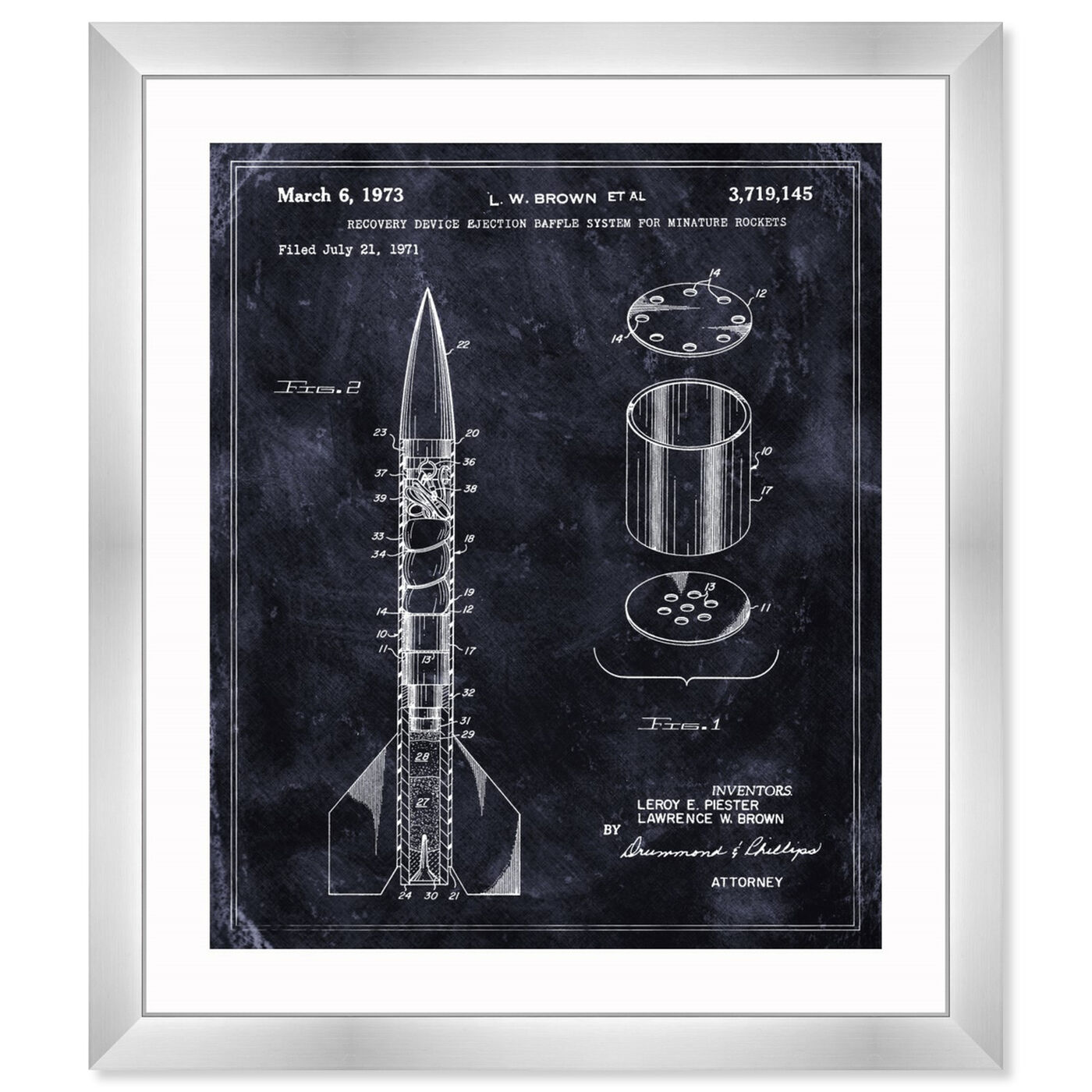 Front view of Minature Rockets 1973 featuring astronomy and space and rockets art.