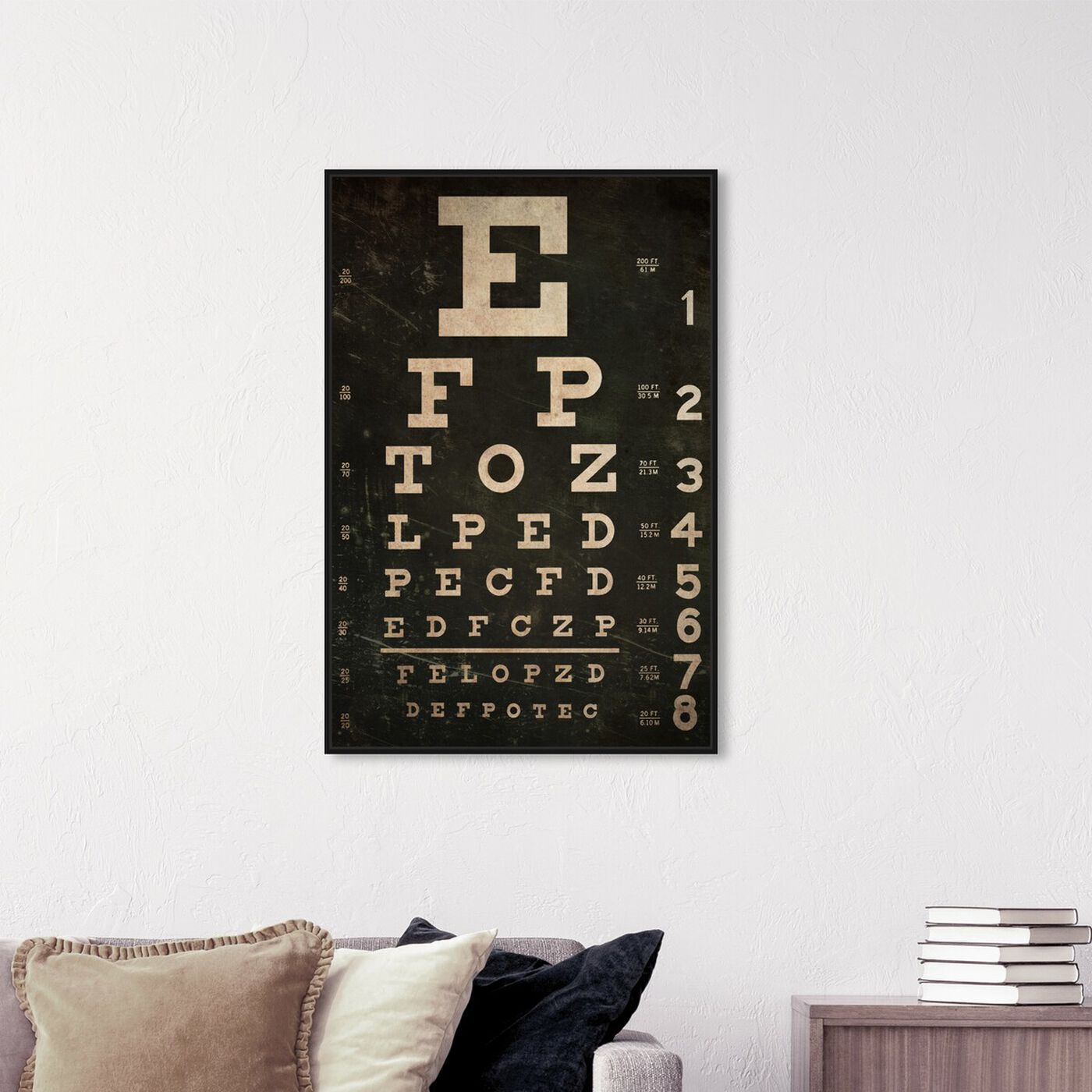 Hanging view of Eye Test featuring people and portraits and professions art.