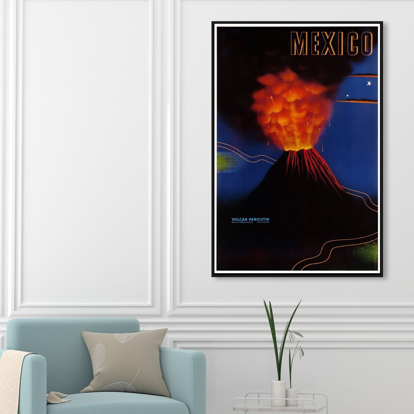 Hanging view of Mexico Volcan featuring world and countries and american countries art.