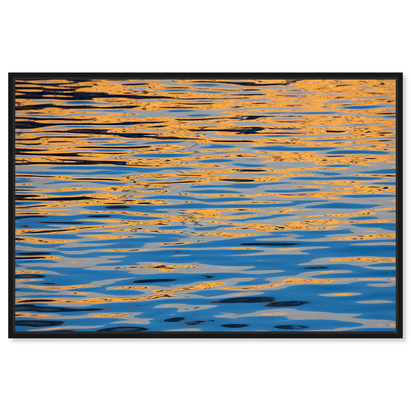 Front view of Sunset Reflections by David Fleetham featuring nautical and coastal and coastal landscapes art.