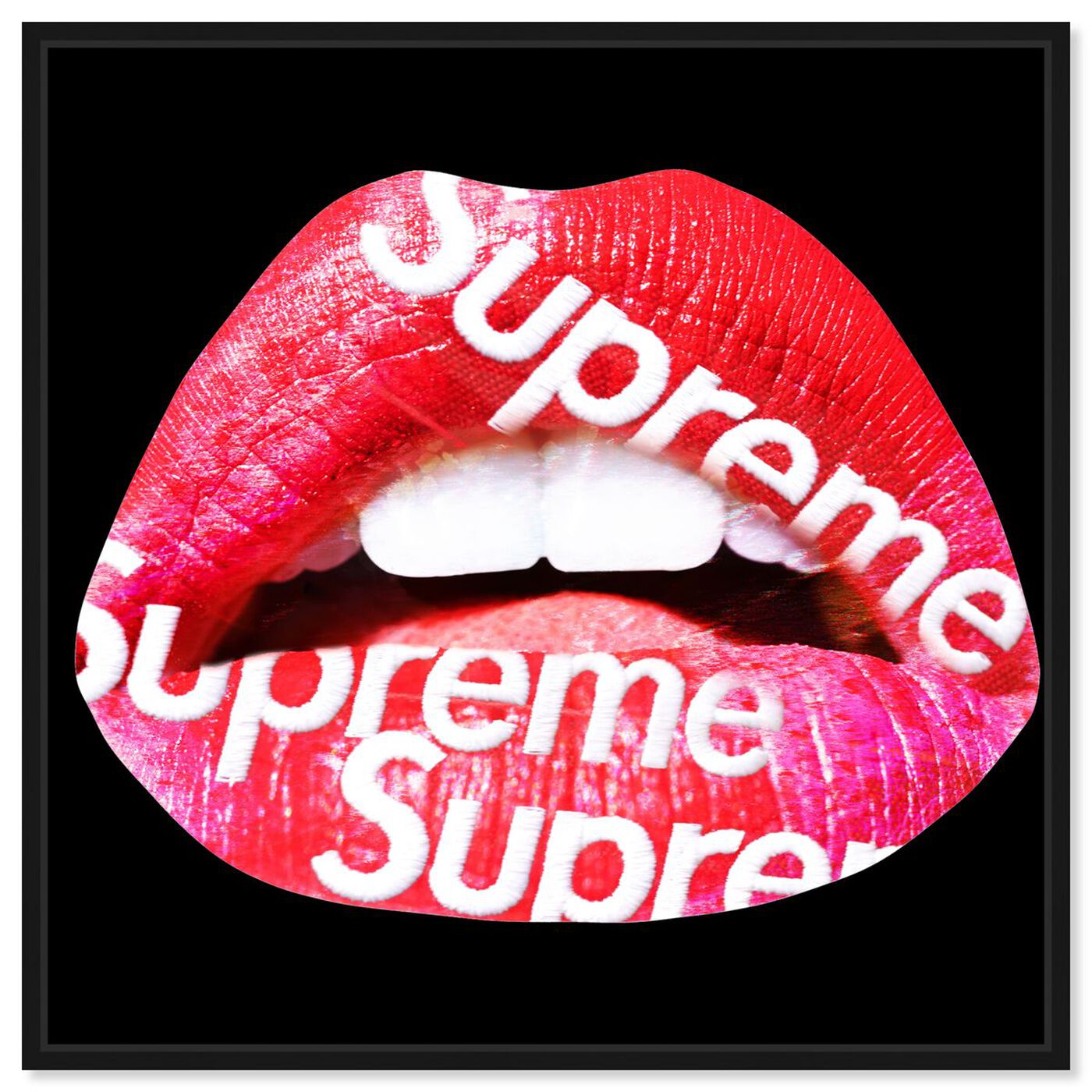 Front view of Sup for Breakfast featuring fashion and glam and lips art.