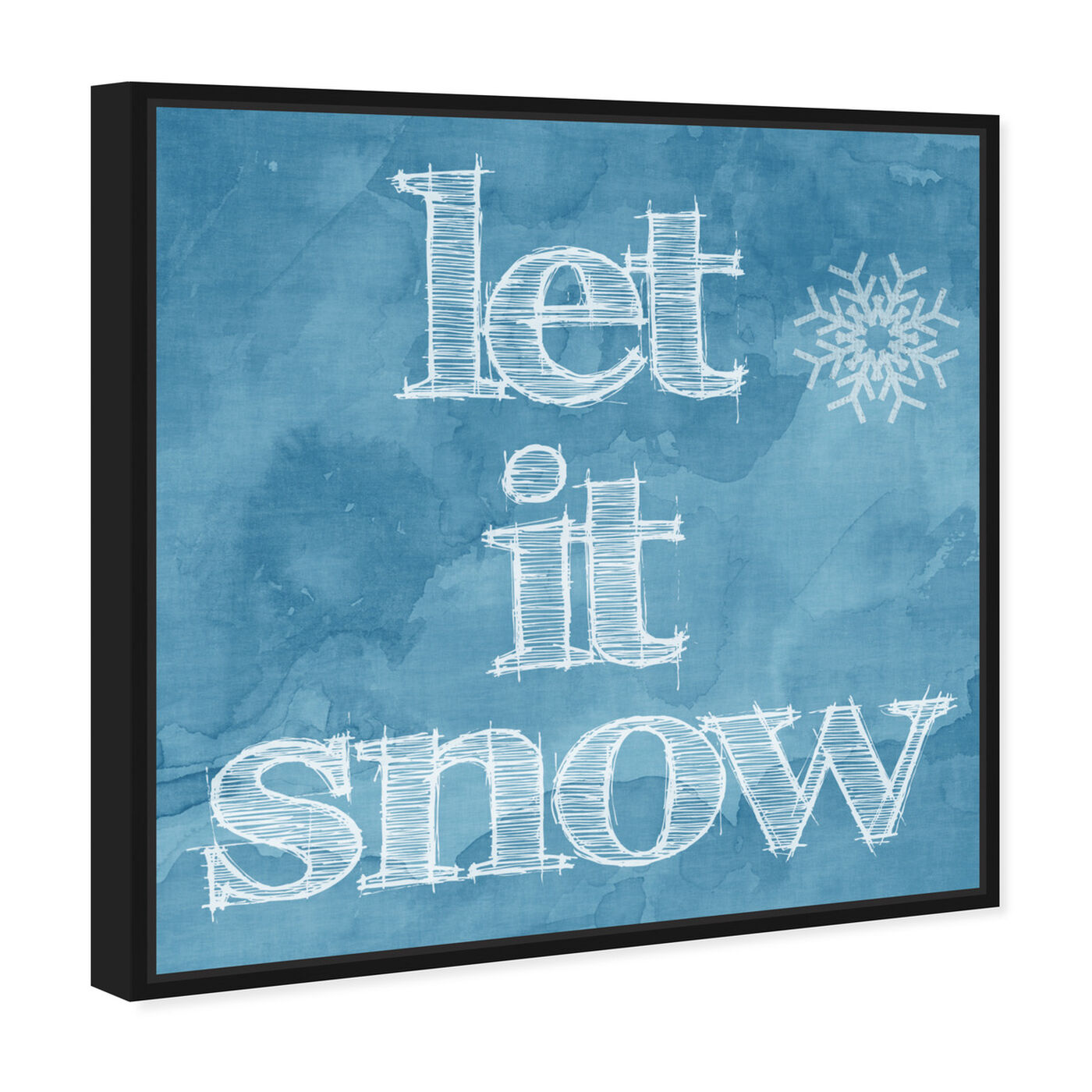 Angled view of Let it Snow featuring holiday and seasonal and holidays art.