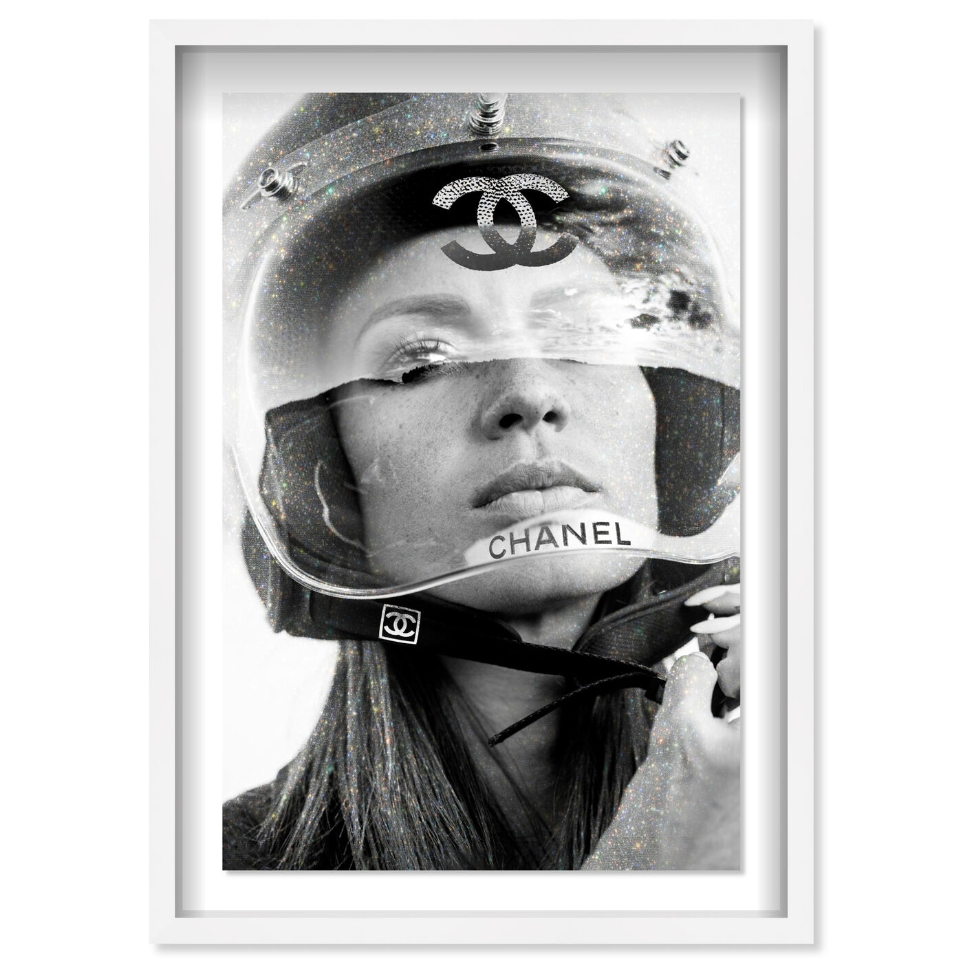 Motogirl - Displayed in a shadowbox