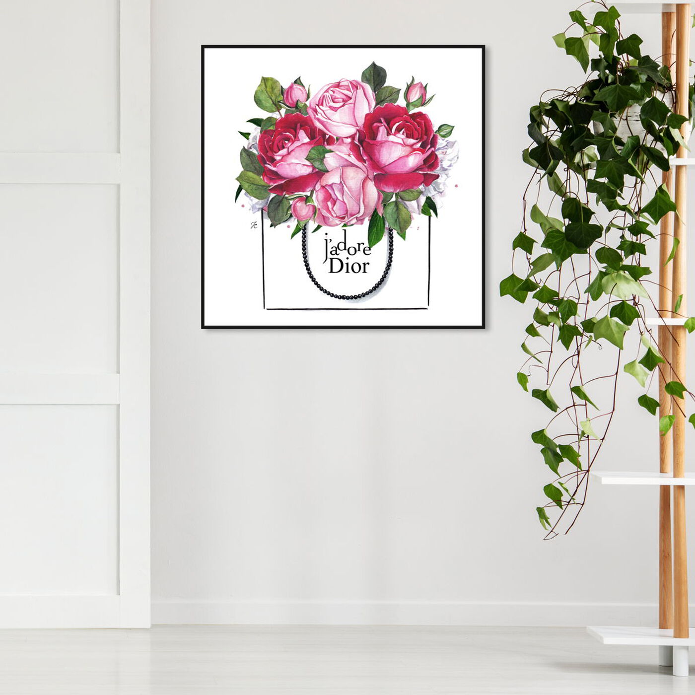 Hanging view of Doll Memories - Peonies II featuring floral and botanical and florals art.