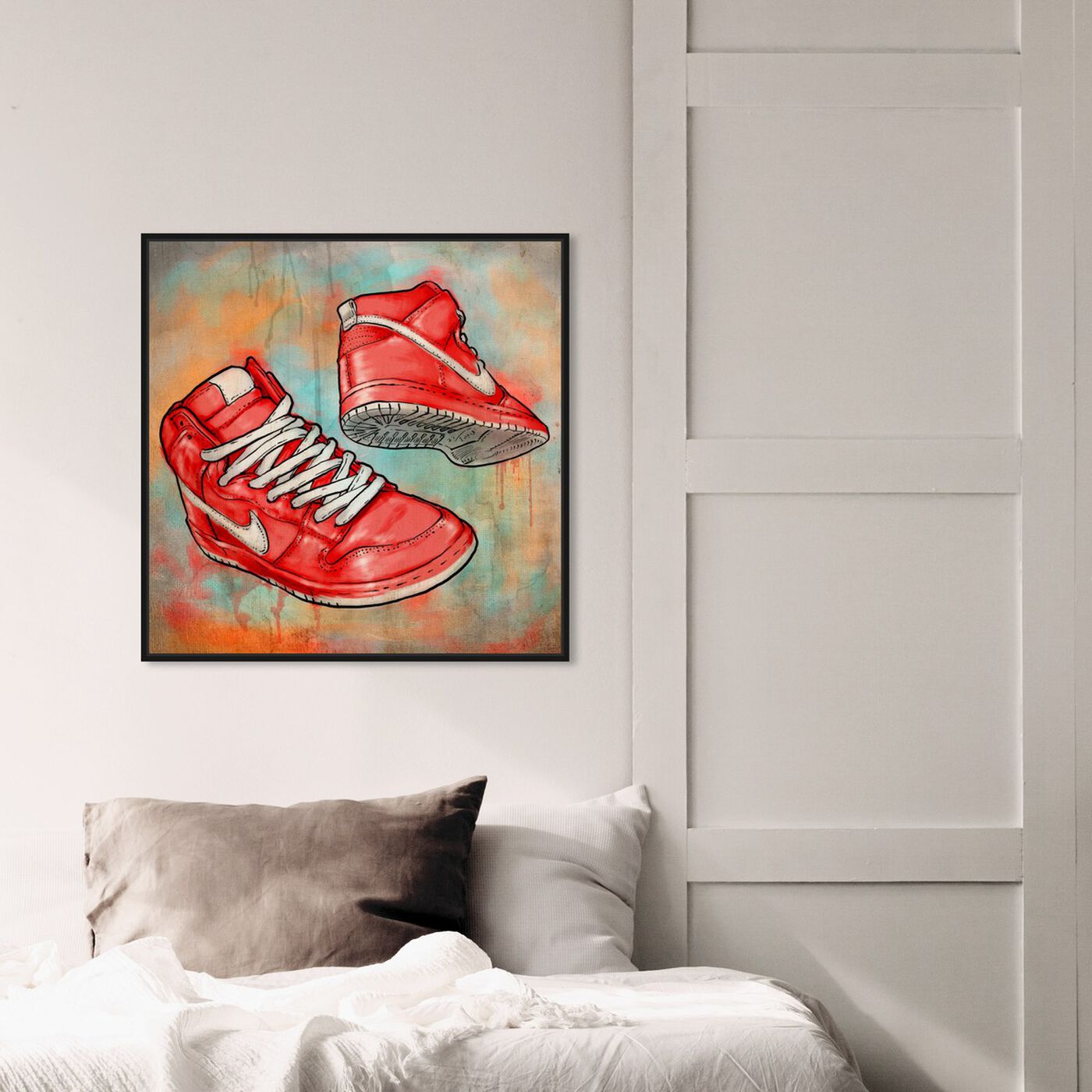 Hanging view of Cherry Kicks featuring fashion and glam and shoes art.
