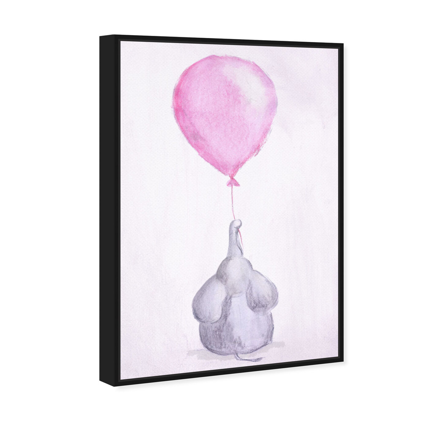 Angled view of My Pink Balloon featuring animals and zoo and wild animals art.