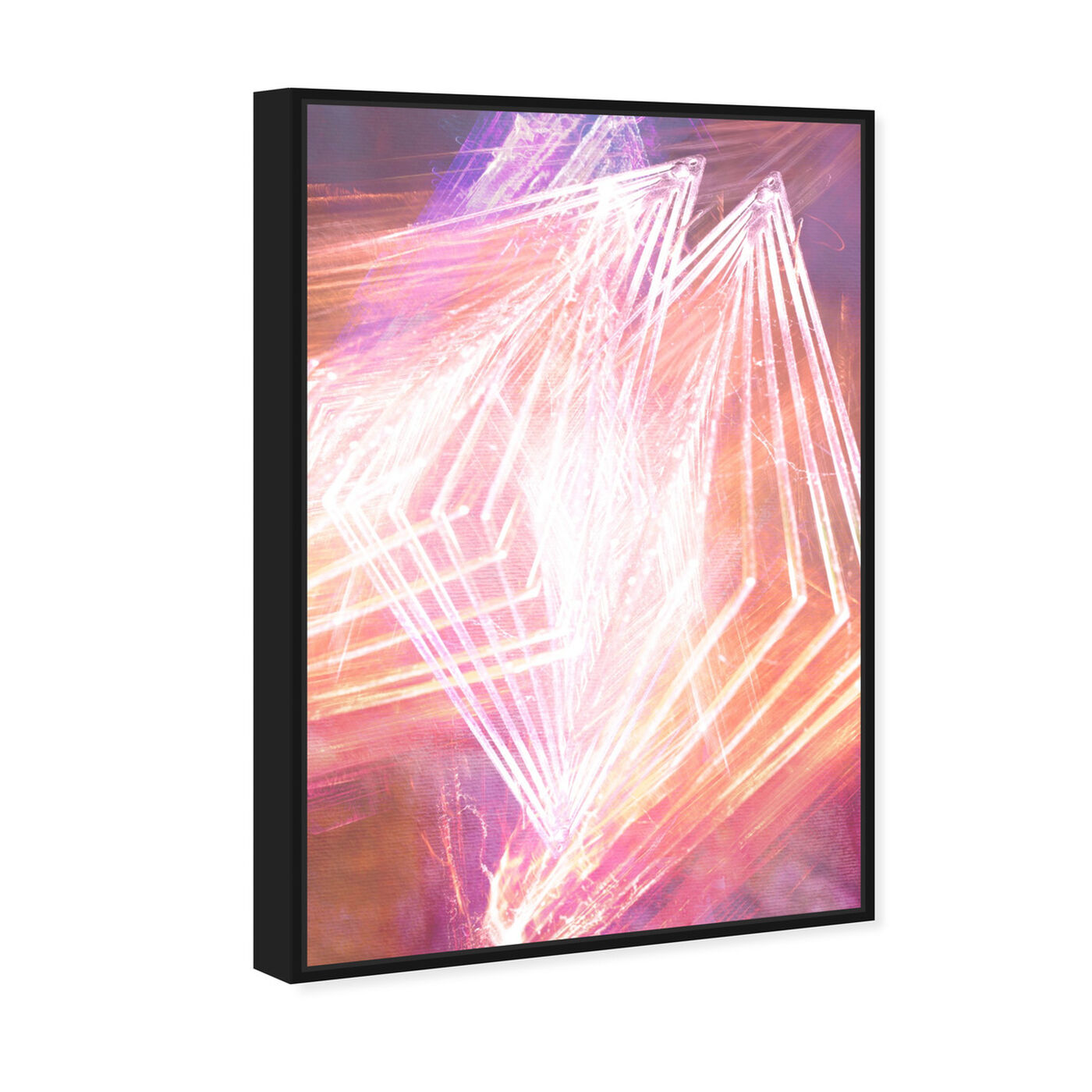 Angled view of Blurred Lines featuring abstract and shapes art.