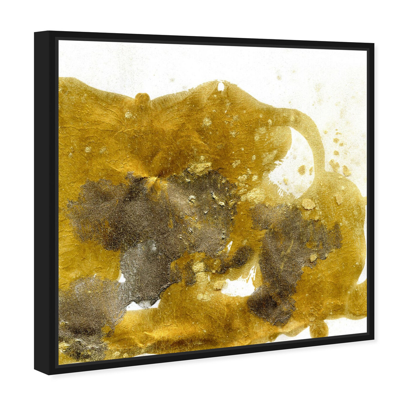 Angled view of Gold Dust - Signature Collection featuring abstract and textures art.