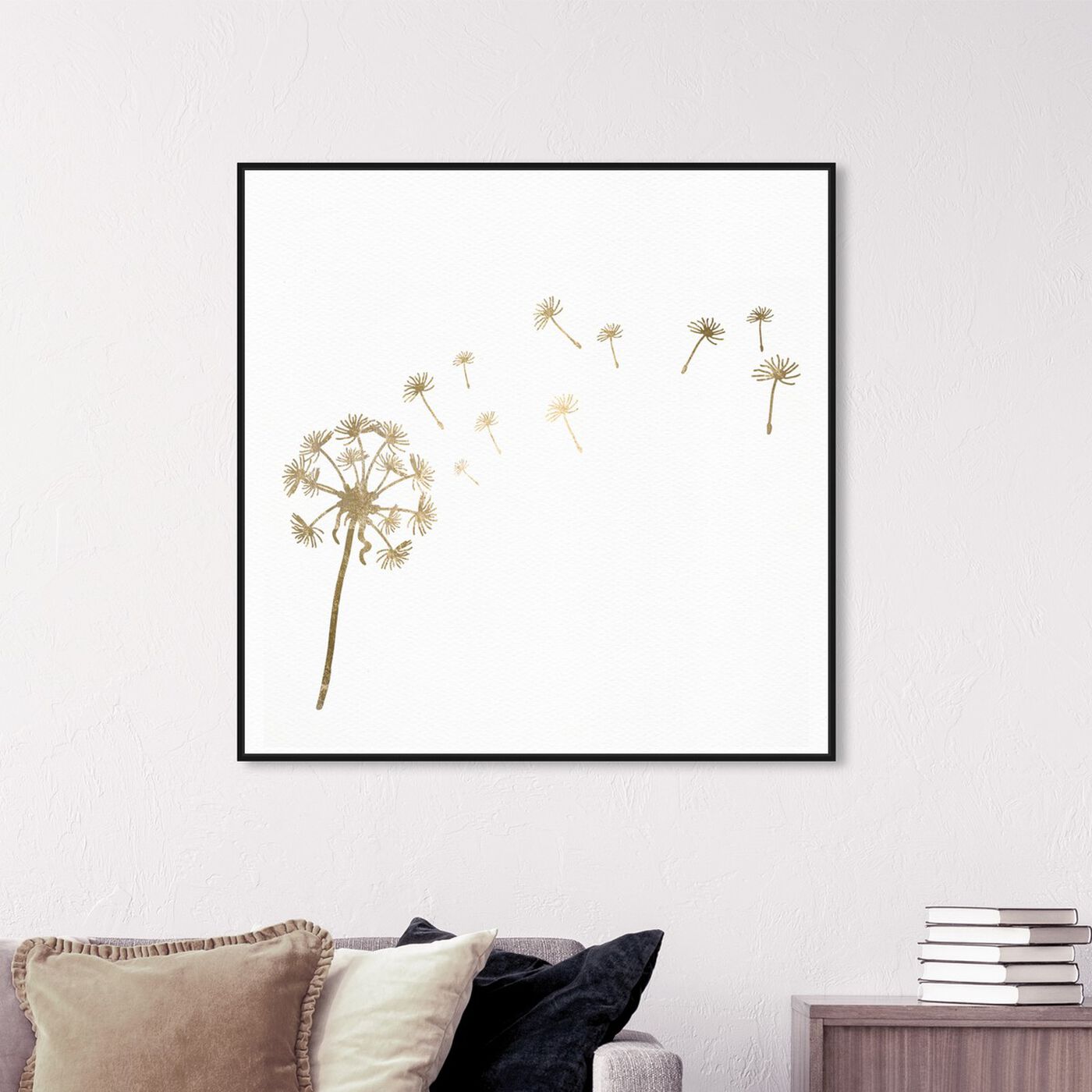Hanging view of Let's Make A Wish featuring floral and botanical and florals art.