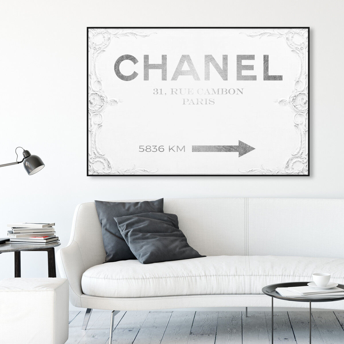 Couture Road Sign Rococo | Fashion and Glam Wall Art by Oliver Gal