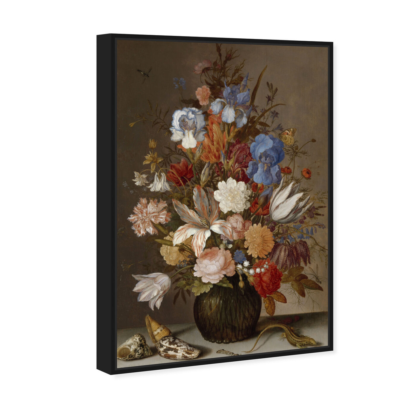 Angled view of Flower Arrangement V - The Art Cabinet featuring classic and figurative and french décor art.