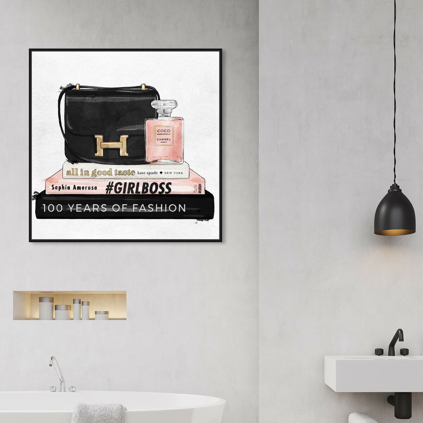 Hanging view of My Always Essentials featuring fashion and glam and handbags art.