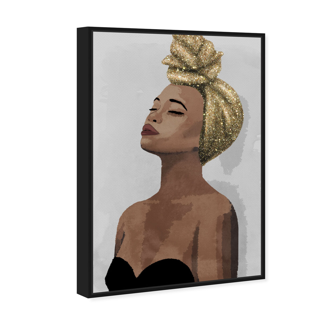 Angled view of Golden Spirit featuring fashion and glam and portraits art.