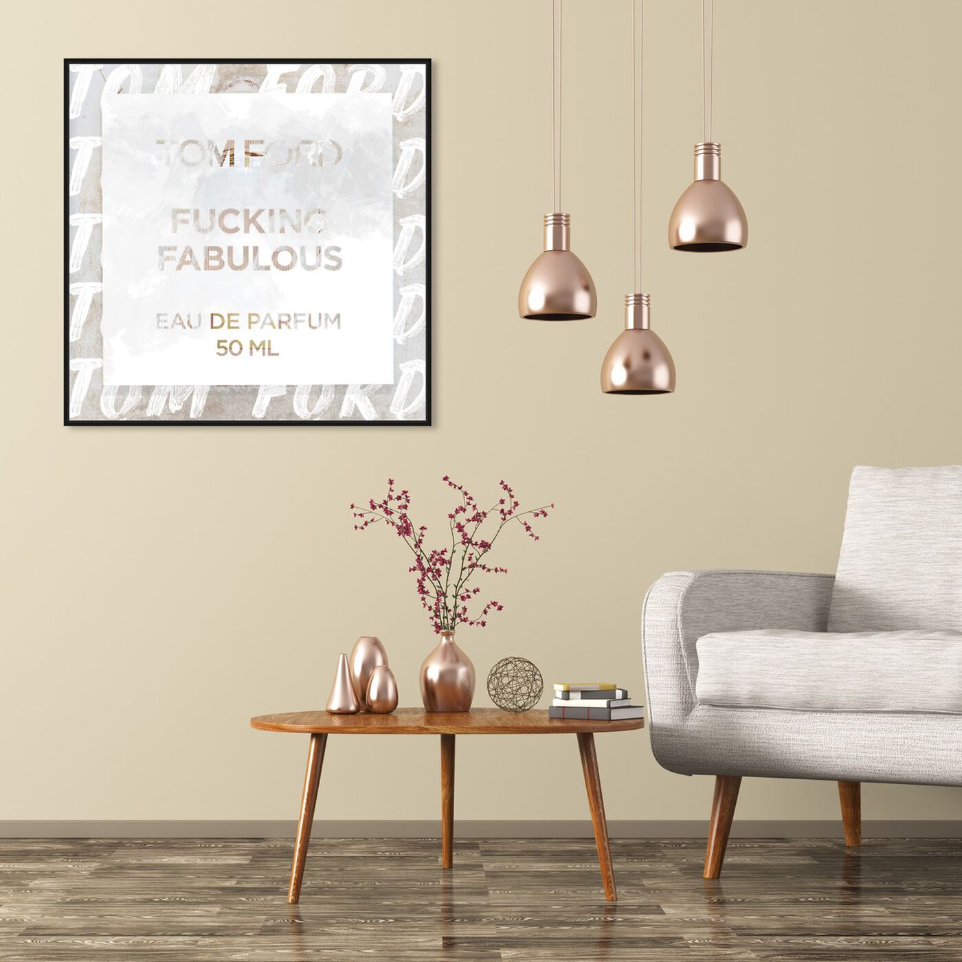 Hanging view of Fabulous Light featuring fashion and glam and road signs art.