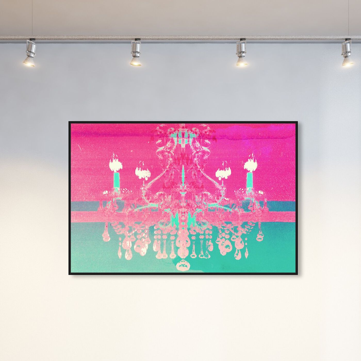 Hanging view of Adagio for Strings featuring fashion and glam and chandeliers art.