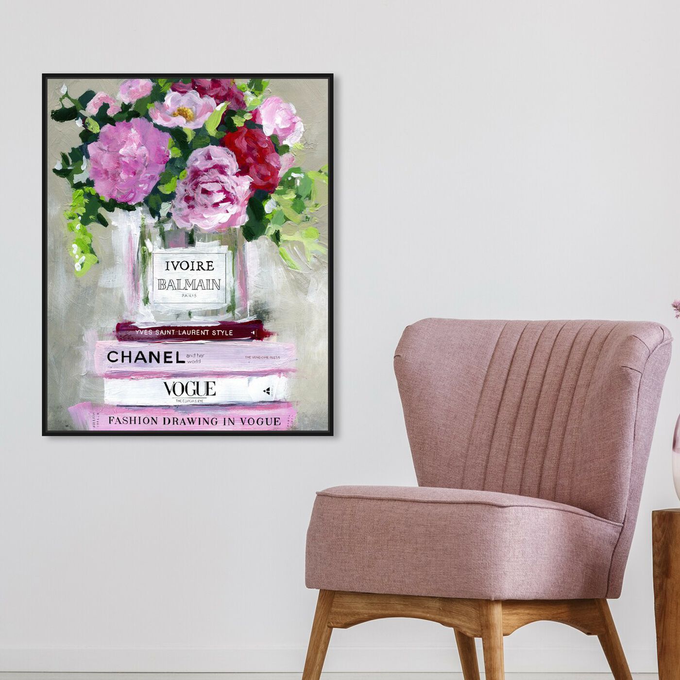 Hanging view of Florale V2 featuring floral and botanical and florals art.