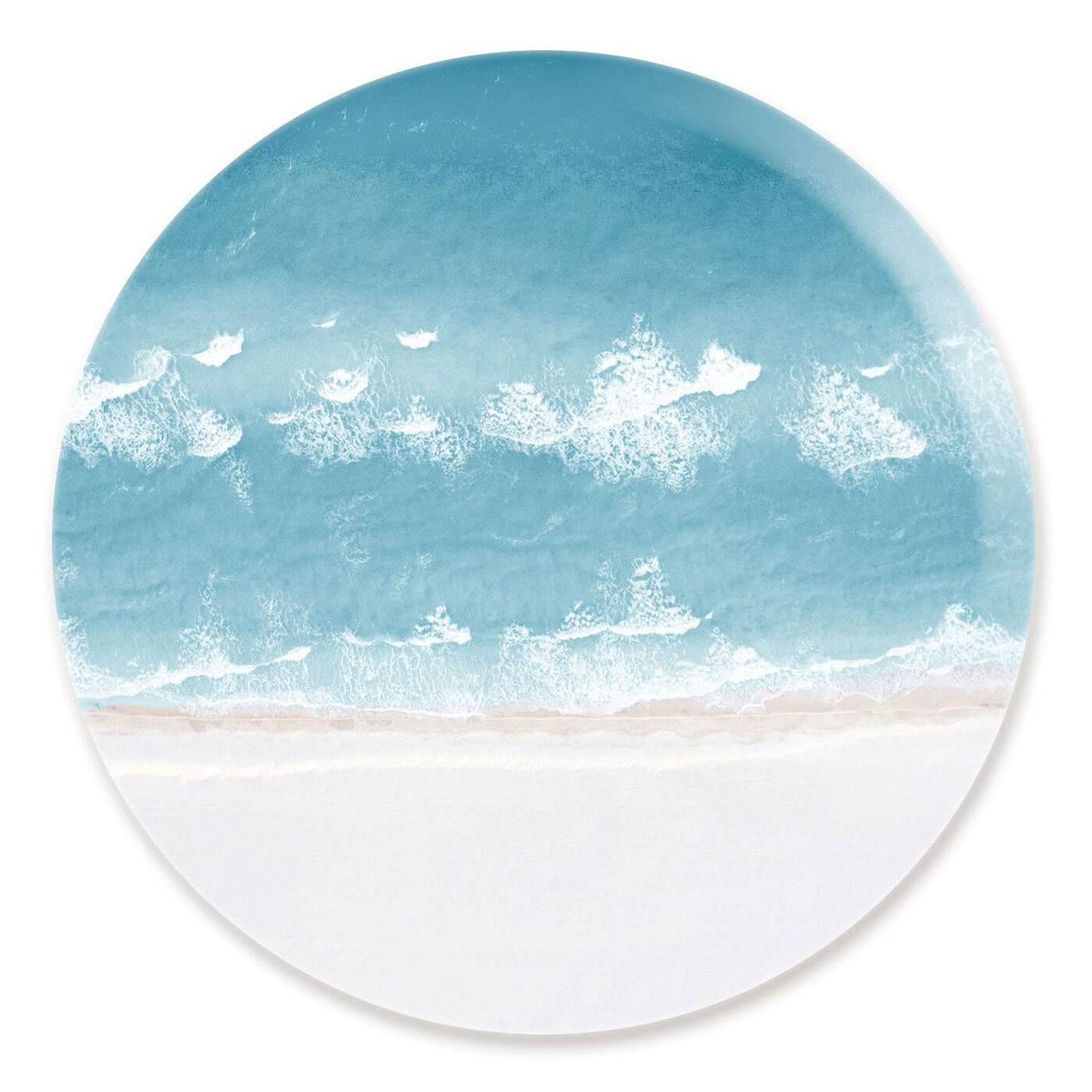 Front view of Calm Perfect Ocean Dark featuring nautical and coastal and coastal art.