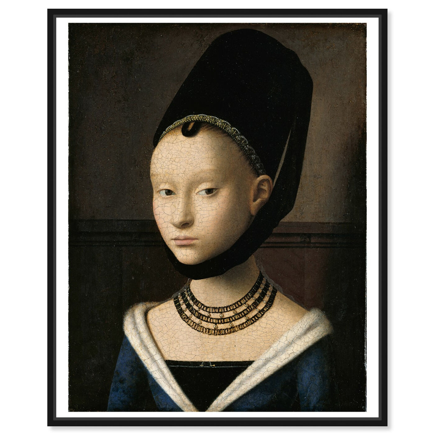 Front view of Christus - Portrait of a Young Woman featuring classic and figurative and classic art.