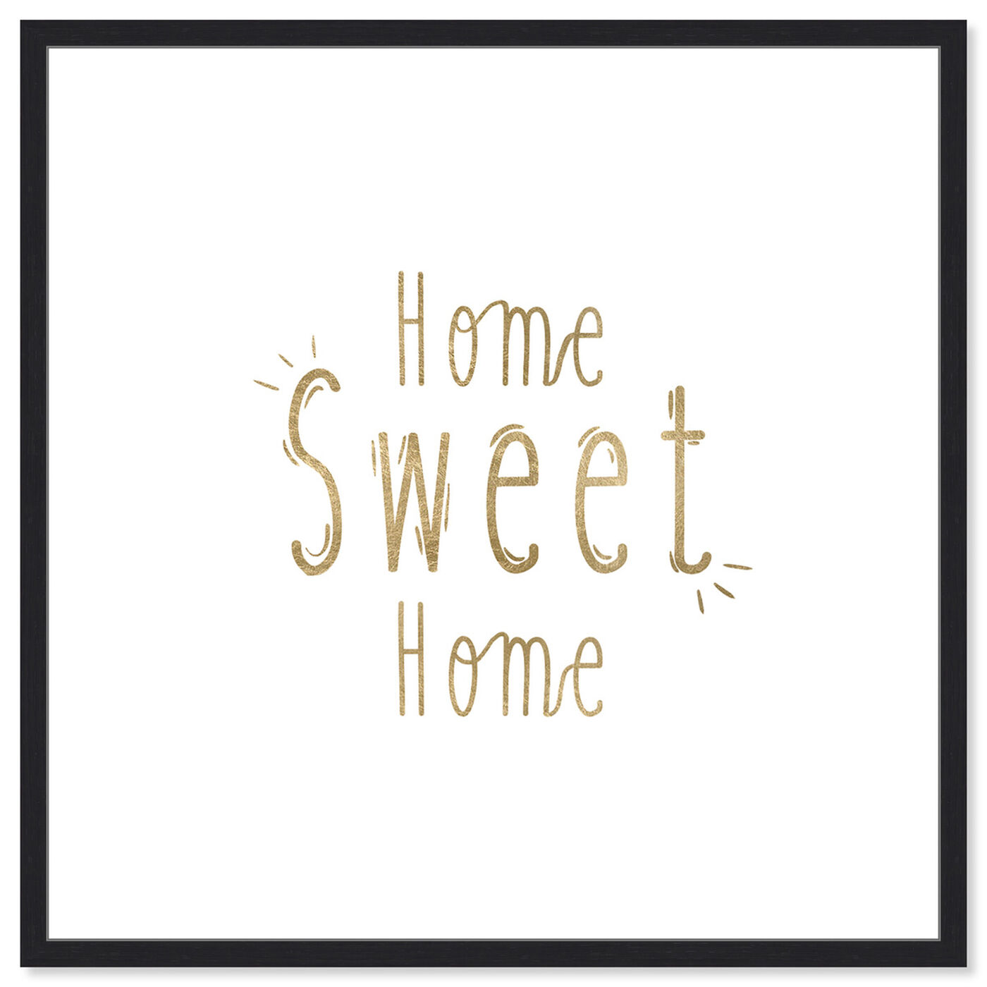 Front view of Home Sweet Home featuring typography and quotes and family quotes and sayings art.