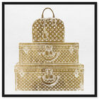 Front view of Royal Bag and Luggage Gold featuring fashion and glam and travel essentials art. image number null