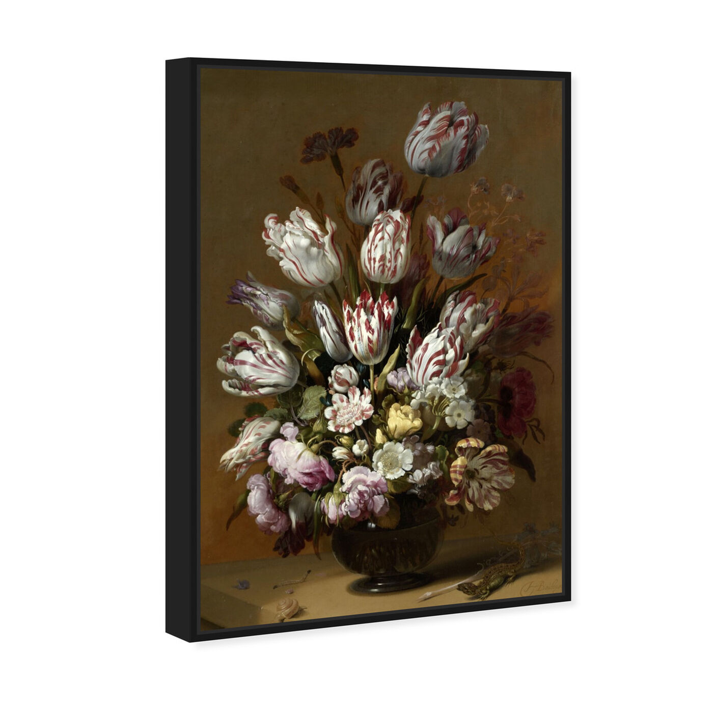 Angled view of Flower Arrangement IX - The Art Cabinet featuring classic and figurative and french décor art.