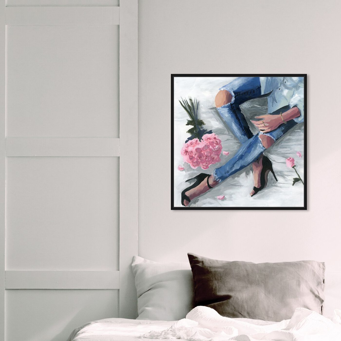 Hanging view of Romantic Jeans featuring fashion and glam and outfits art.