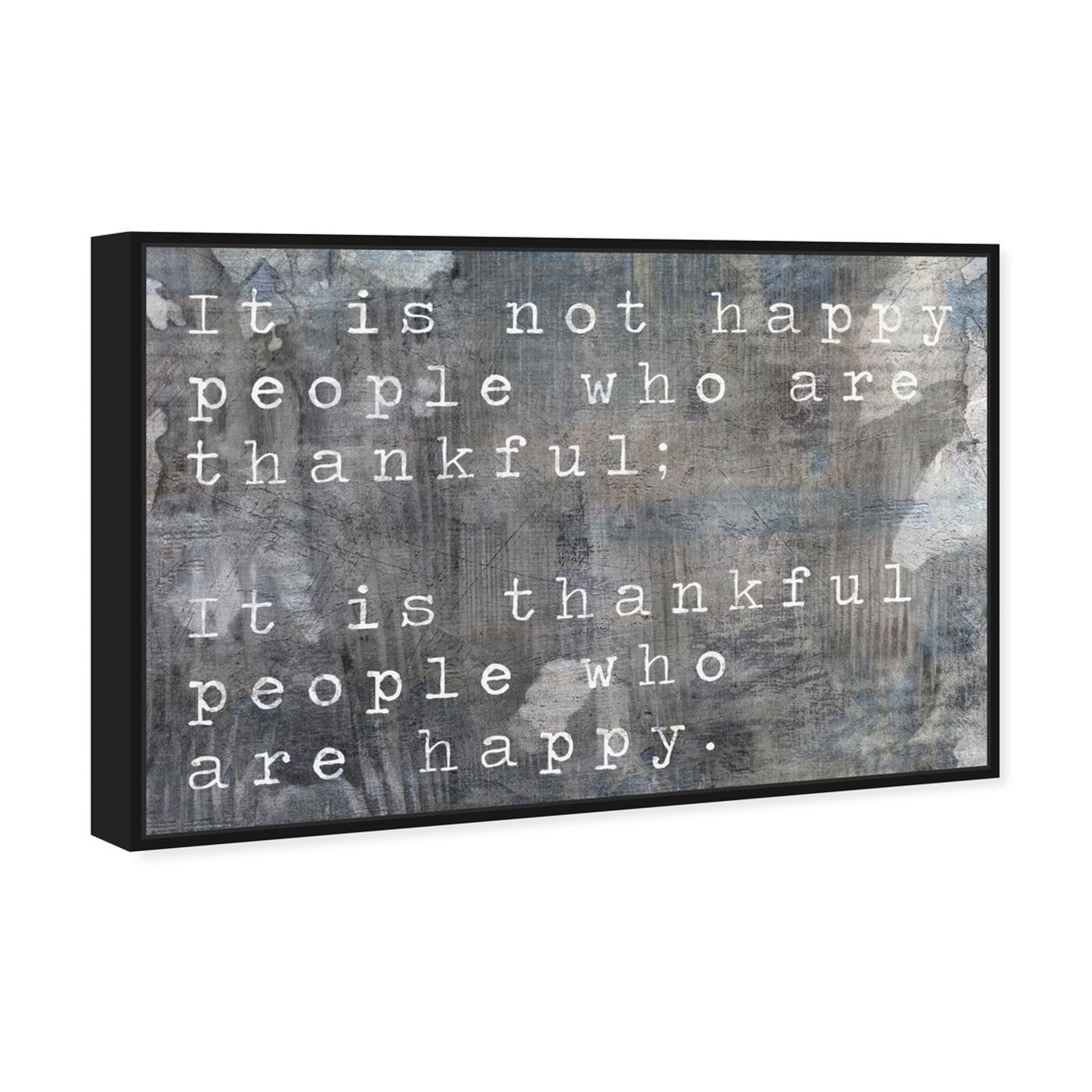 Angled view of Happy People featuring typography and quotes and inspirational quotes and sayings art.