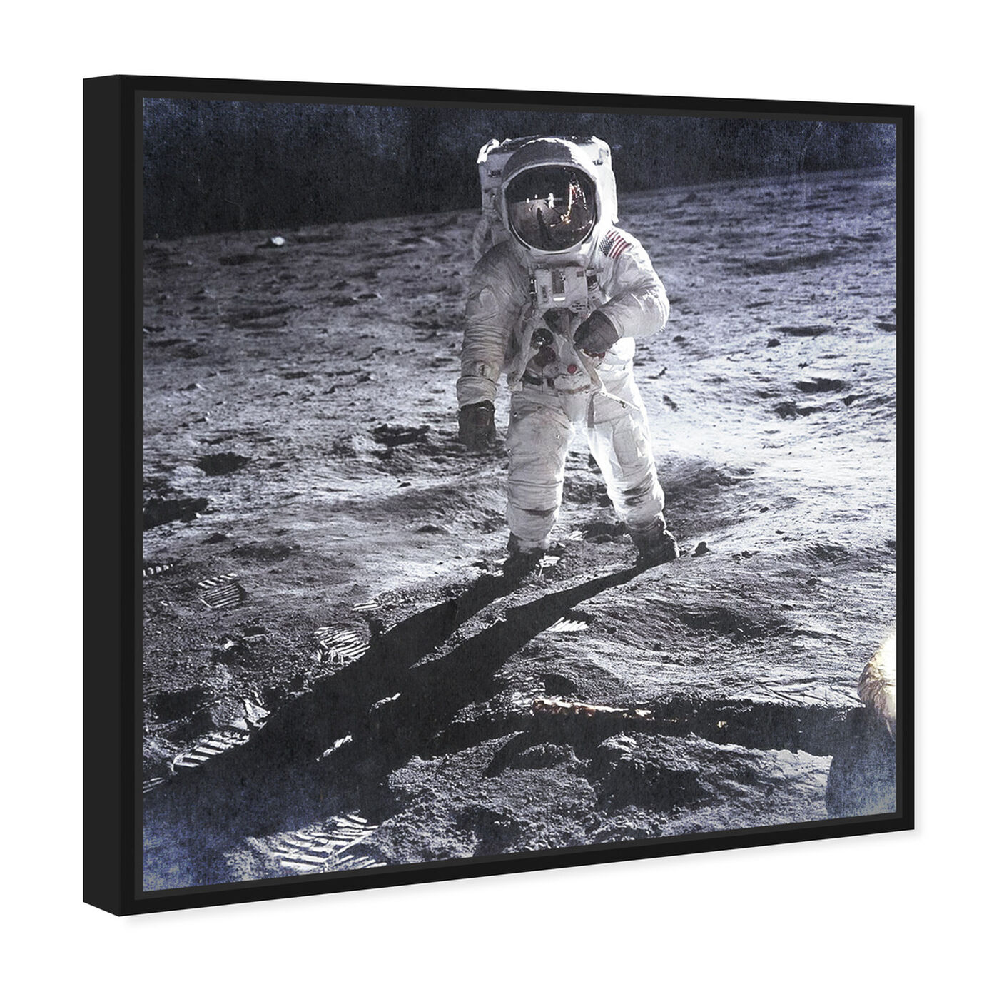 Angled view of Man on the Moon featuring people and portraits and professions art.